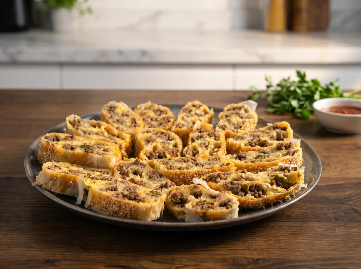 Rolovana pita sa mesom i pavlakom